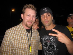 Philip Nelson & Criss Angel. Funny fact one of Criss' brothers is peeking through between us and the other is taking the picture! Rock on!