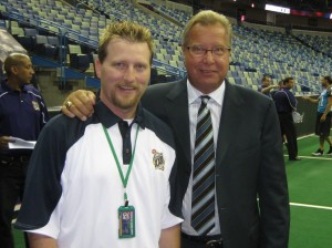 Philip Nelson and Ron Jawaroski during ArenaBowl