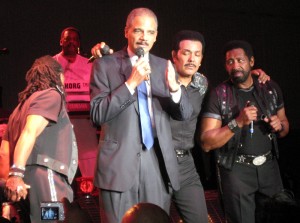 Atty General Designate, Eric Holder jams with the Commodores